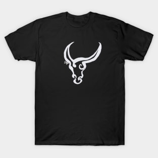 Zodiac - Taurus (neg image) T-Shirt